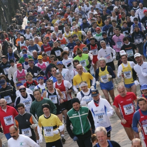 Maratona delle Terre Verdiane: 25 febbraio 2007 - Atleti al via da Salsomaggiore Terme
