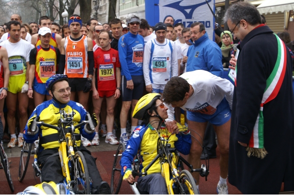 Maratona delle Terre Verdiane: 25 febbraio 2007 - Atleti alla partenza