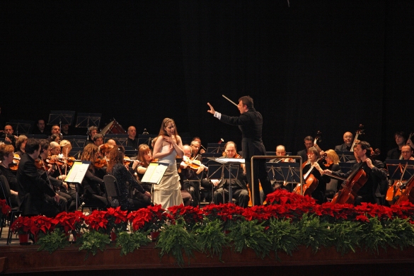 Concerto di Capodanno: Il palco con i musicisti