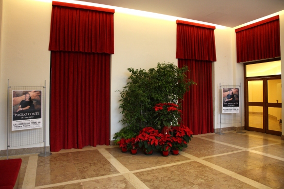 Concerto di Capodanno 2010: Il foyer allestito per l'evento 