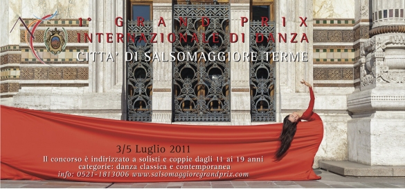  Danza: 1° Grand Prix Internazionale di Danza Città di Salsomaggiore Terme. La locandina