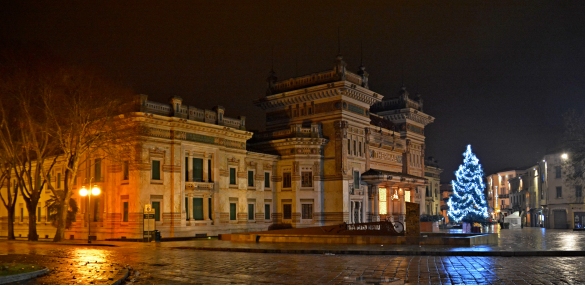 Natale 2014 - Piazza Berzieri: Piazza Berzieri e il suo albero di Natale