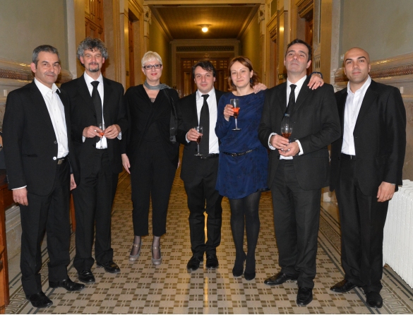 I Musici di Parma – Orchestra da Camera: 5 gennaio 2014 - Concerto alle Terme Berzieri. Al centro Daniela Isetti e il Maestro e Direttore artistico Carlo D'Alessandro Caprice 