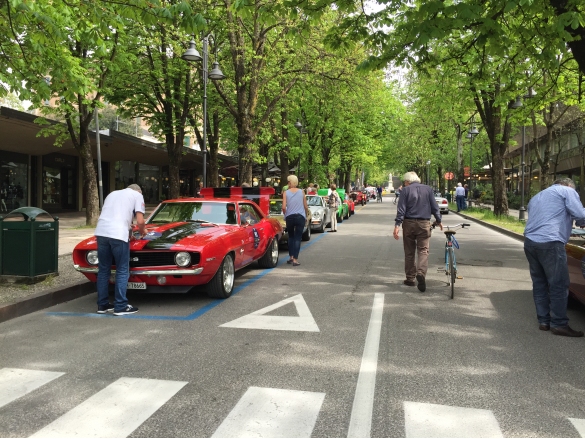 Gran Premio Terre di Canossa: Anno 2015 - Competiizone auto d'epoca. Sosta di tappa a Salsomaggiore Terme