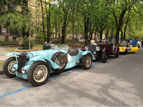 Gran Premio Terre di Canossa: Anno 2015 - Competiizone auto d'epoca. Sosta di tappa a Salsomaggiore Terme
