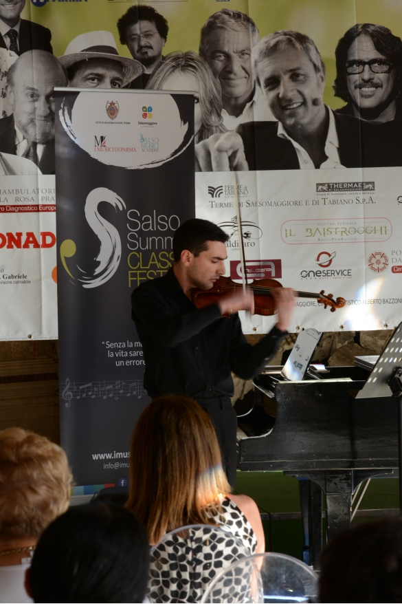 Salso Summer Class & Festival - Masterclass di Violino: Agosto 2016 - Concerto pomeridiano alle Terme Berzieri nell'ambito della rassegna letteraria Diciottoeventi
