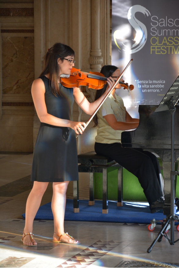 Salso Summe Class & Festival - Masterclass di Violino: Agosto 2016 - Esibizione musicale alle Terme Berzieri