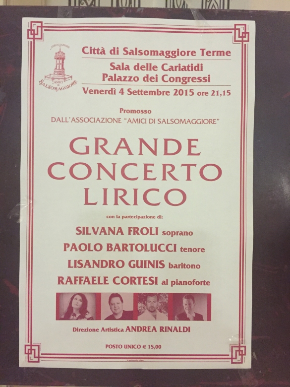 Concerto Lirico Vocale: Anno 2015 - La locandina