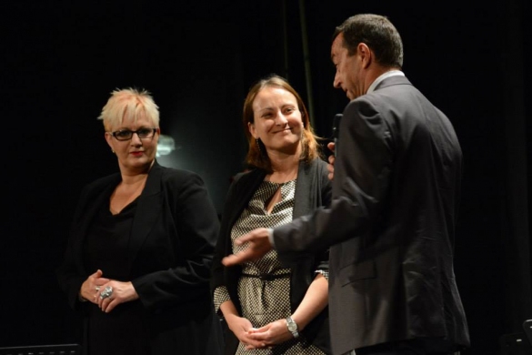 I Musici di Parma Sebino Salso Summer Festival: 12 settembre 2015 - E lucean le stelle, concerto al Teatro Nuovo. L'assessore Daniela Isetti ed Elisabetta Pe de I Musici di Parma