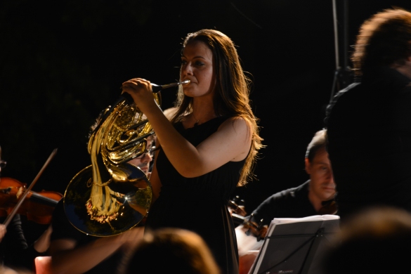 Salso Summer Class & Festival - Masterclass Oboe, Corno e Clavicembalo: 29 luglio 2016 - L'esibizione di una allievia della masterclass di corno 