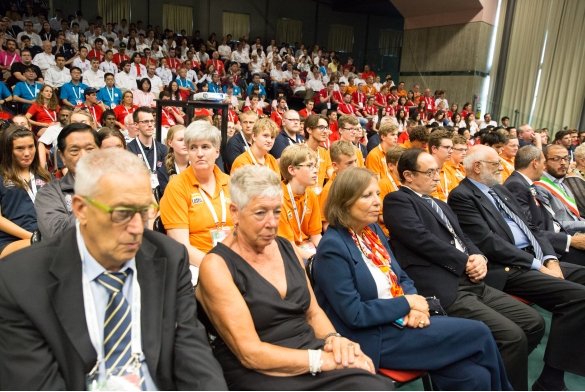 Bridge Mondiali Juniores: Palazzo Congressi, Auditorium Europa cerimonia di inaugurazione. 