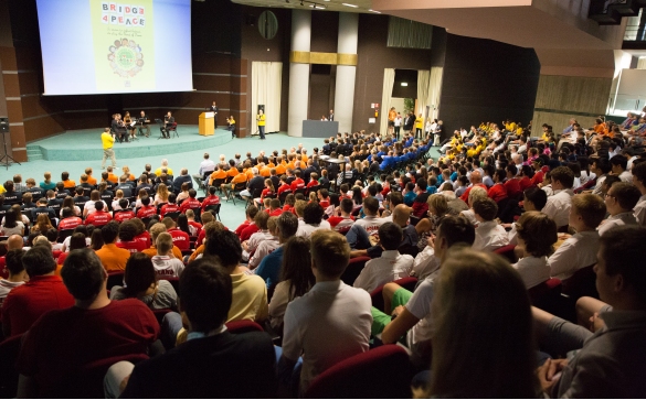 Bridge Mondiali Juniores: Palazzo Congressi, Auditorium Europa cerimonia di inaugurazione con le delegazioni