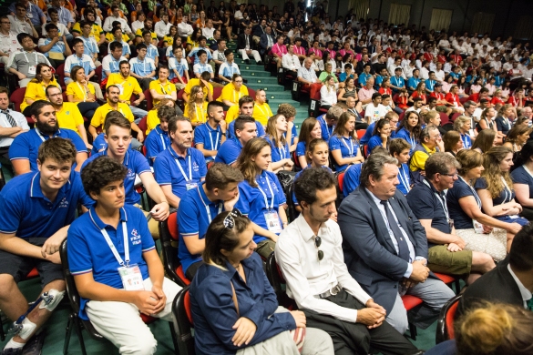 Bridge Mondiali Juniores:  Palazzo Congressi, Auditorium Europa cerimonia di inaugurazione