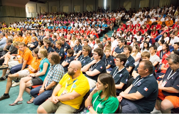 Bridge Mondiali Juniores: Palazzo Congressi, Auditorium Europa cerimonia di inaugurazione