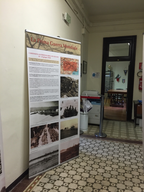 Mostra Grande Guerra: Un pannello espositivo