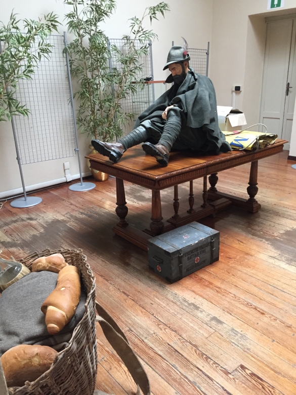 Mostra Grande Guerra: L'allestimento