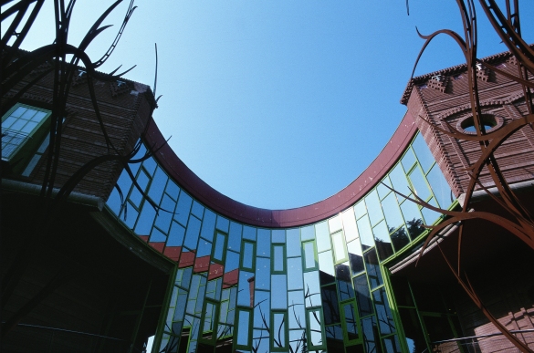 Tabiano: L'edificio dele Terme Respighi