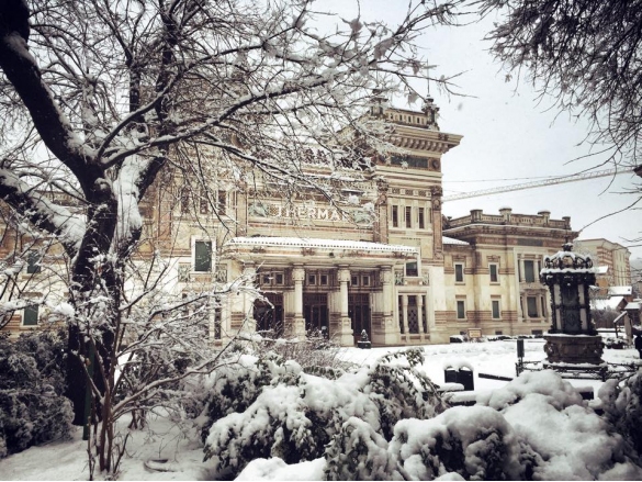 Piazza Lorenzo Berzieri: Nevicata