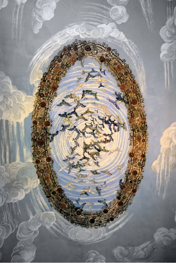 Palazzo dei Congressi: Sala delle Cariatidi, particolare della decorazione del soffitto