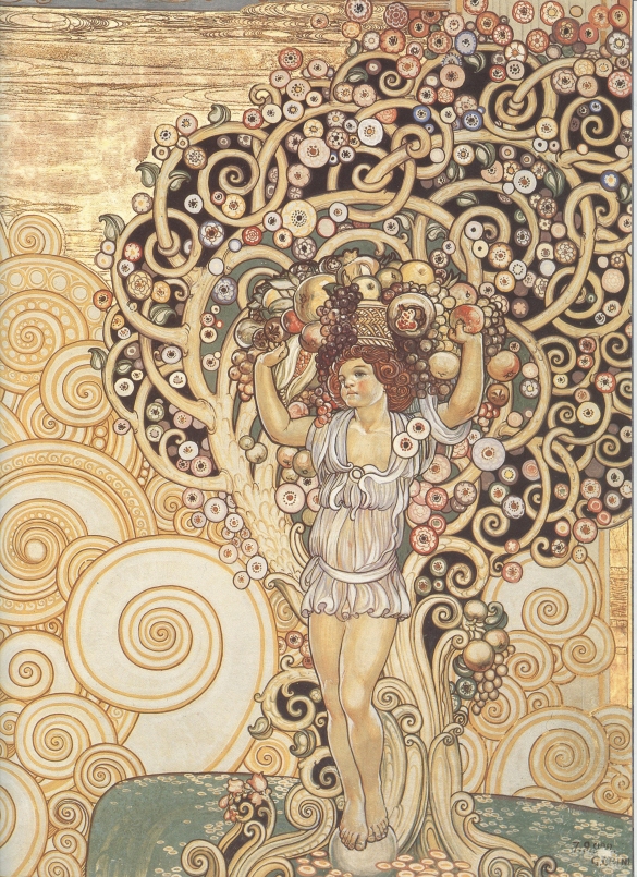 Terme Lorenzo Berzieri : Interno, particolare affresco di Galileo Chini