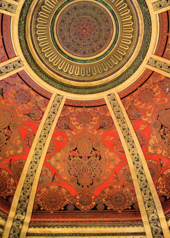 Salone Moresco: Particolare del decoro del soffitto laterale