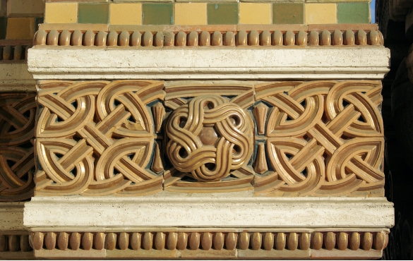 Terme LorenzoBerzieri : Decorazione in grés della facciata