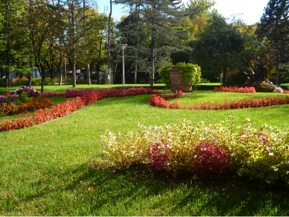 Parco Corazza: Aiuola fiorita