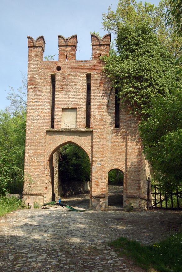 Borgo Castello di Tabiano: Particolare di un edificio in pietra
