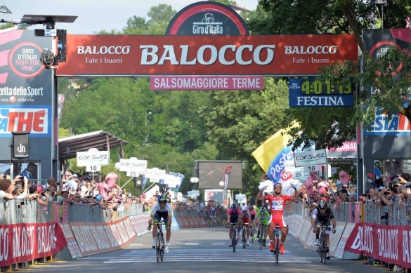 Ciclismo: Anno 2014 - 10° Giro D'Italia, arrivo di tappa a Salsomaggiore Terme