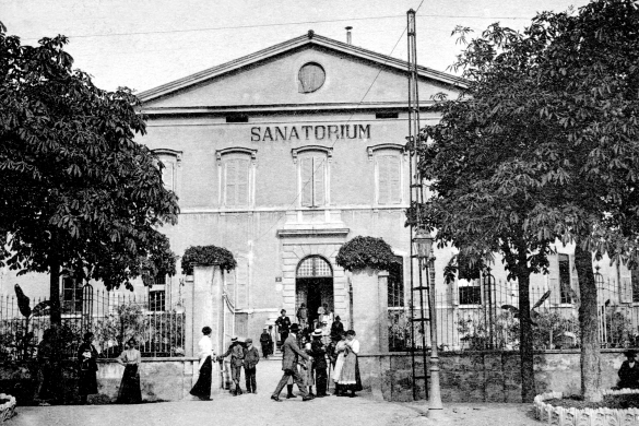 Il Sanatorium: 1922 circa Il Sanatorium, poi Istituto Termale  Ettore Baistrocchi, inaugurato nel 1897 era destinto alle persone indigenti e bisognose