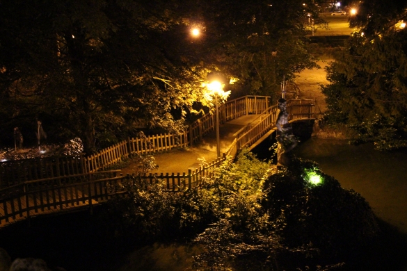 Parco Mazzini: Particolare del ponte in legno