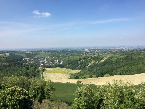 Tabiano: Vista panoramica delle colline