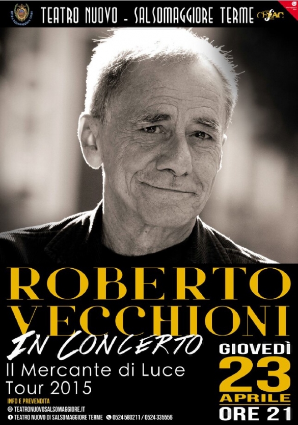 Roberto Vecchioni al Teatro Nuovo di Salsomaggiore Terme: Locandina