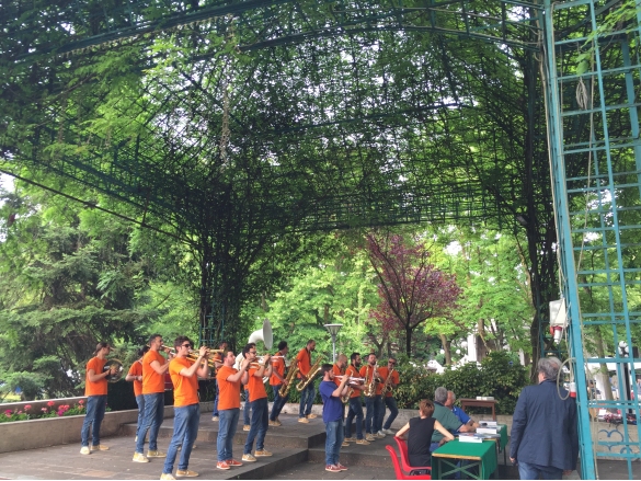 P Funking Band: Anno 2016 - La band in concerto al gazebo fi viale Romagnosi
