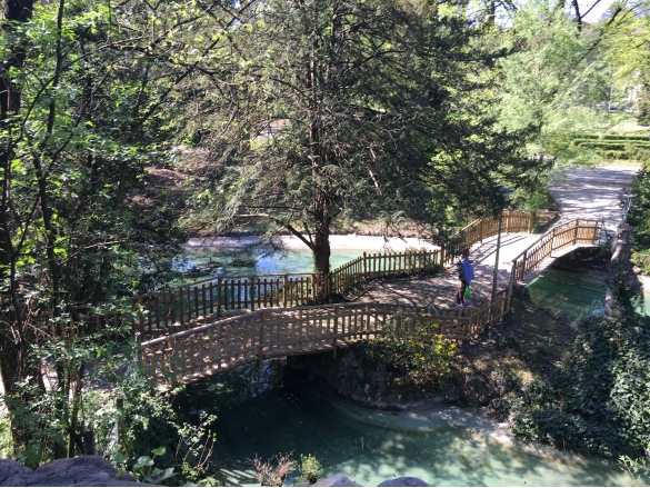 Parco Mazzini: Il ponte in legno