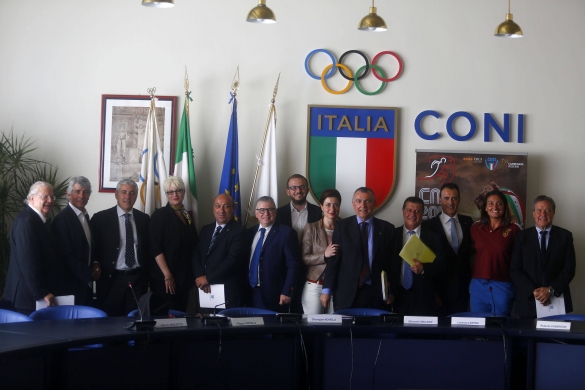 CNU Salsomaggiore Terme: Roma 11 maggio 2015 - Sala Giunta CONI, presentazione dei giochi a Salsomaggiore Terme