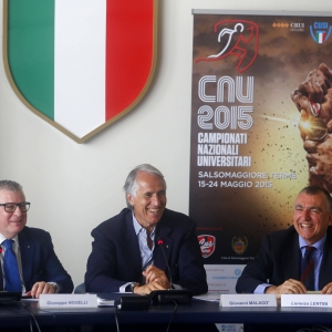 CNU Salsomaggiore Terme: Roma 11 maggio 2015 - Giovanni Malagò Presdiente CONI, presenta i Campionati a Sasomaggiore Terme