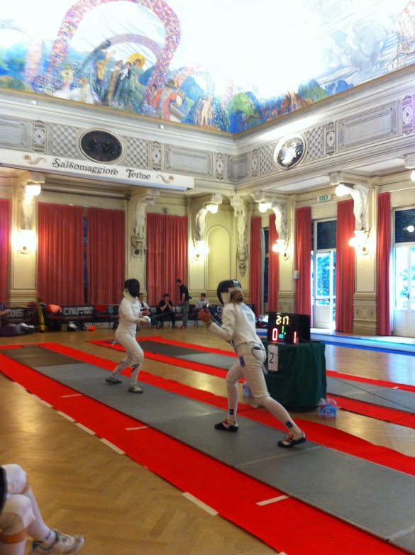 Scherma - CNU: Palazzo dei Congressi, Sala Cariatidi, sede delle gare di scherma 