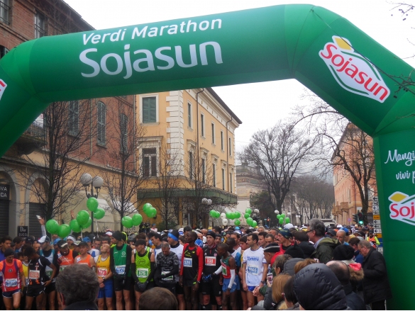 19 ed. Sojasun Verdimarathon. Maratona e mezza delle Terre Verdiane e Corsa del Principe: 28 febbraio 2016 - Gare podistiche da Salsomaggiore a Fidenza, Fontanellato, Soragna e Busseto