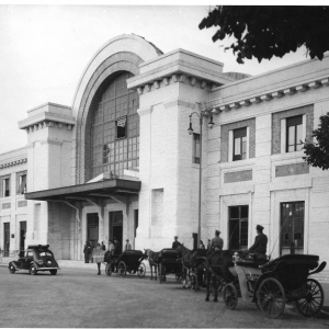 Stazione della Ferrovia - Collezione Biblioteca Comunale G. D. Romagnosi