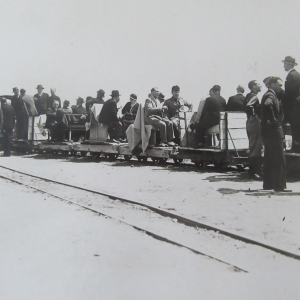 Costruenda Stazione della Ferrovia - Collezione  Biblioteca Comunale G. D. Romagnosi