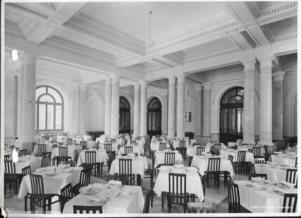 Terme Giacomo Tommasini - Collezione Biblioteca Comunale G. D. Romagnosi: 1933 circa - Sala da pranzo
