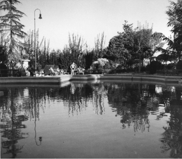 Poggio Diana -  - Collezione Biblioteca Comunlae G.D Romagnosi: 1960 circa - vista sulla piscina