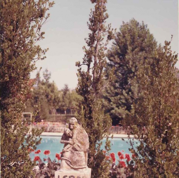 Piscina Leoni - Collezione Biblioteca Comunale G. D. Romagnosi: Anni '70 del Novecento - l parco della piscina