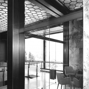 Terme di Tabiano - Collezione Biblioteca Comunale G. D. Romagnosi: Anni '60 del Novecento - Particolare architettonico dell'interno