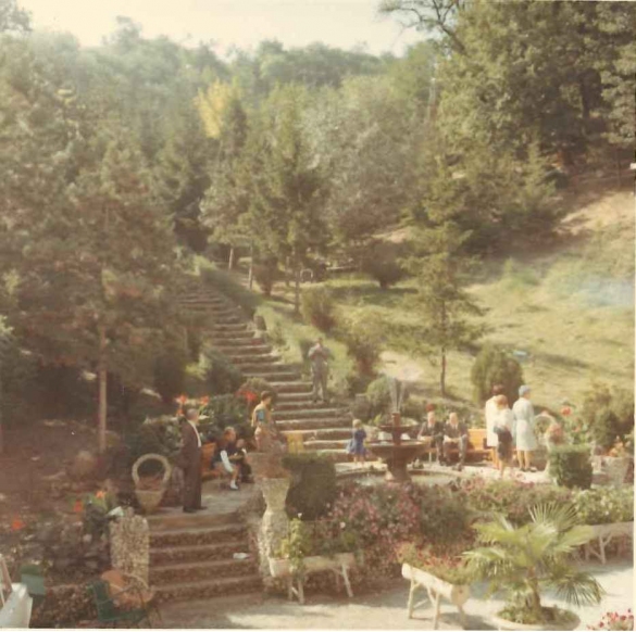 Terme di Tabiano - Collezione Biblioteca Comunale G. D. Romagnosi: Anni '60 del Novecento - Il parco dello stabilimento termale
