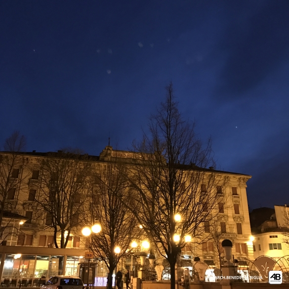 Albergo Regina by night: 