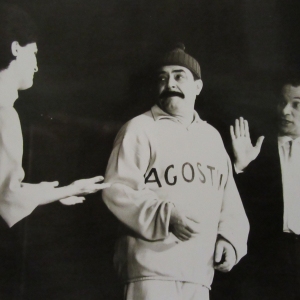 Carlo Dapporto in uno spettacolo al Teatro Nuovo : Anni '60 del Novecento 