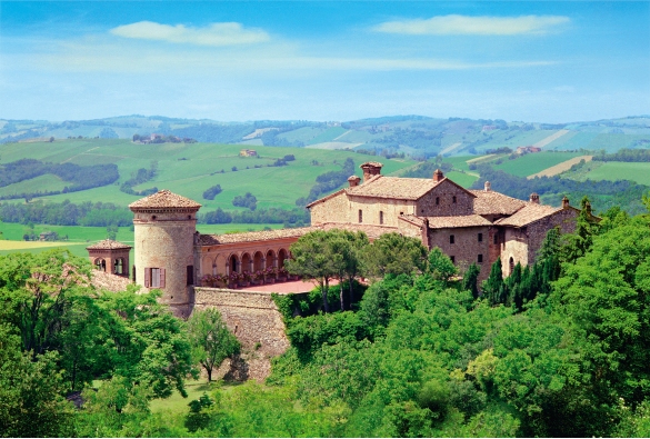 Borgo di Scipione Castello dei Marchesi Pallavicino: Vista panoramica del maniero