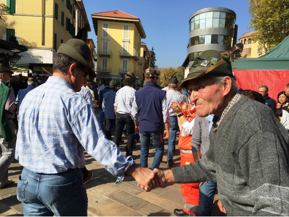 Alpini a Salsomaggiore: Sfilata in piazza Berzieri